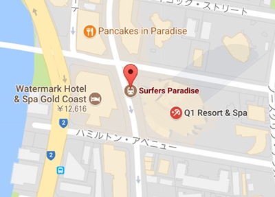 Surfers Paradise - Googleマップ